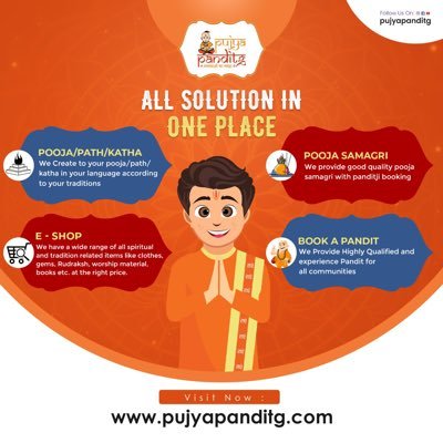 https://t.co/KRm9g4C2gj is a platform that provides an online platform to religious people from all over India to get their worship done through astrology, horoscope,