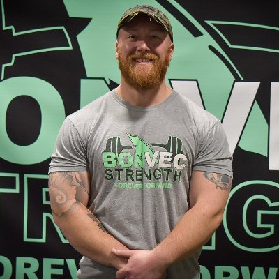 Husband & father. Strength coach/co-owner of Bonvec Strength. Powerlifting. Fishing. Craft beer. Heavy metal music.