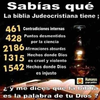 No creo en la biblia ni en el dios que ésta enseña, me considero agnóstico