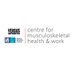 Centre for Musculoskeletal Health and Work (CMHW) (@CMSKHealthWork) Twitter profile photo