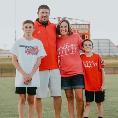 Married to Chris, Dad to Slyder and Bradyn. Head Football Coach, Kingston Redskins