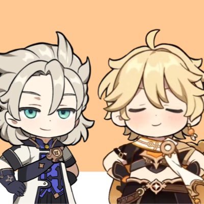 albebether's profile picture. — for your wholesome #Albether needs 🧡💛 •. ✨•. #原神 #空 #阿见多