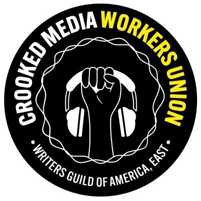 your friendly local Crooked Media staff union, with @WGAEast 🤝 contact us: cmworkersunion at gmail