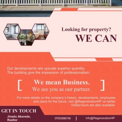 RegenerationHP's profile picture. Redefining & Enabling Communities To Work again. #RealEstate || #Construction || #AssetManagement