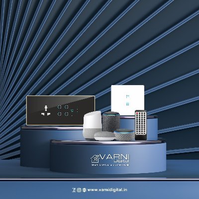 varni_digital's profile picture. We are manufacturer and supplier of an enhanced quality Smart Touch Switches. Operate any device from Remote, Mobile Application and Amazon Alexa  & Google Home