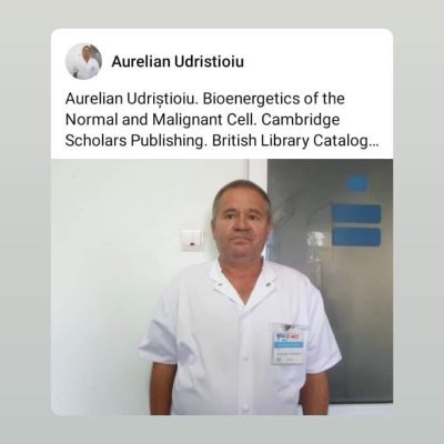 Dr. Aurelian Udristioiu, --MD/PhD, Molecular Biology, Associate Professor Titu Maiorescu University of Bucharest, Medicine Faculty, AMG, General Medicine Assis