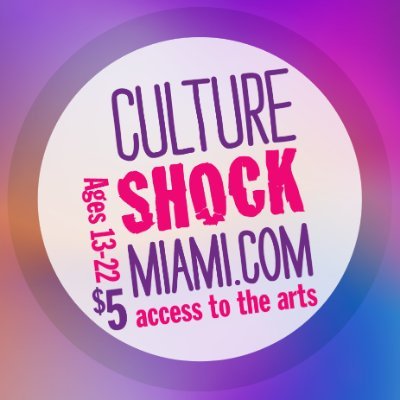 $5 tickets for ages 13-22 to performances, museums, and cultural destinations. A program of the Miami-Dade County Dept of Cultural Affairs.
