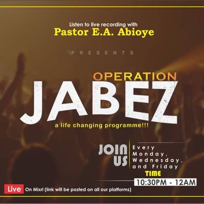 Operation Jabez
This is an online prayer program.
And a life changing program.