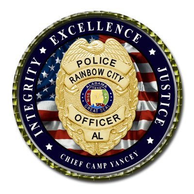 Official Twitter Page of the Rainbow City Police Department. Page is not monitored 24/7. Emergencies: Dial 911 Non-Emergency: 256-442-2511