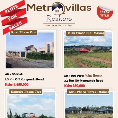 Metro Villas Company Limited is a property and estate management company, established to service the growing need for home ownership.
Call:0739711559/0727855855