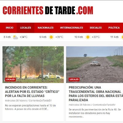 Noticias de la provincia, el país y el mundo con mirada correntina. Desde hace años, comprometidos con la tarea de informar. https://t.co/Nxkk9XiJiI.