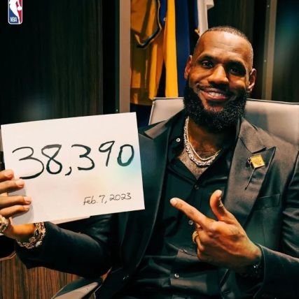 LeBron James is the all-time leading scorer in NBA history. This account tracked his pursuit of Kareem Abdul-Jabbar and 38,388 career points.