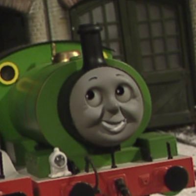 Hi there I am Percy , I’m a saddle tank engine and I pull the mail and milk  with my friends Thomas and all my other friends on Sodor.