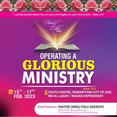 is a feast hosted by the wife of the G.O of The Redeemed Christian Church of God, Pastor(Mrs) Folu Adeboye for women who are Heads of Ministries & wives of G.Os