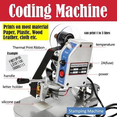 sashacodingmach's profile picture. Sasha coding machines is the sole distributor of Rottweil coding machines, laser printers in Nigeria and the whole of Africa. After sale service/maintenance.