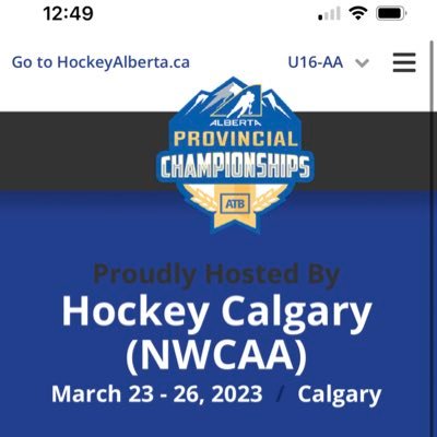 The 2023 Alberta Provincial Championships will be held March 23-26 @ the Father David Bauer Arena in Calgary. 5 of the best U16AA teams will compete.
