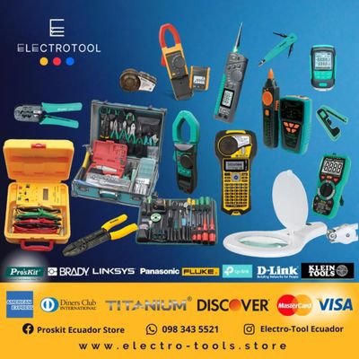 VENTA DE EQUIPOS & HERRAMIENTAS .  Marcas:Proskit, Brady ,Linksys,TIENDA EN FACEBOOK:  0983435521-02-3442880 https://t.co/ANvjILaNpf…