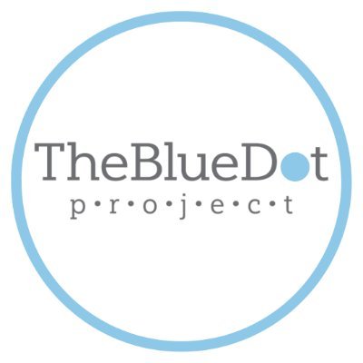 TheBlueDotProject is a project of @postpartumhelp, a nonprofit specializing in closing gaps in MMH. The BlueDot is the universal symbol for MMH.