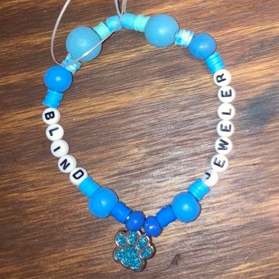 Hi my name is Mary, I’m a blind jewelry maker. I can make necklaces, bracelets, custom keychains, etc. You can email me for requests at blindjeweler23@gmail.com
