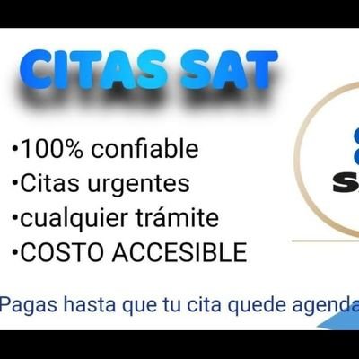 Estás cansado y aburrido por no poder conseguir tu cita SAT para realizar tus trámites no te preocupes yo lo hago por ti.