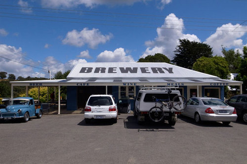 Equal parts microbrewery, eating place and mountain biking hang-out located in the Otways Hinterland township of Forrest.