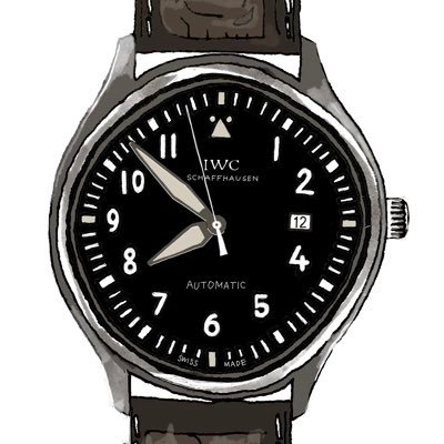 最近時計が好きになってIWCのmark18を買いました インテリア商品企画の仕事してます 東京と大阪を行ったり来たり
