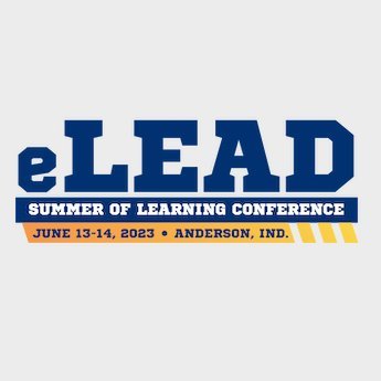 The eLEAD: Summer of Learning Conference will take place June 13-14, 2023 at Anderson High School in Anderson, Indiana.