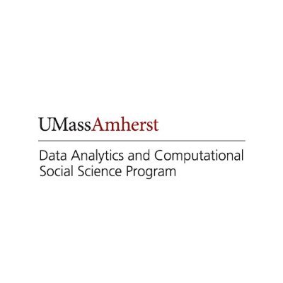 The Official Twitter of the UMass Amherst Data Analytics and Computational Social Science program! Welcome to our DACSS community.