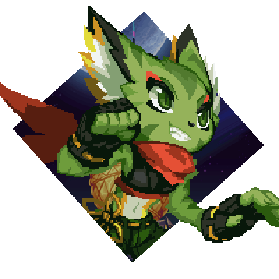 wildcatofgreen's profile picture. "Can't talk, robo-smashy time!!"
SFW #FPRP acc for Carol Tea. Contains spoilers for Freedom Planet 2
Graphics made by @WaterDragonism