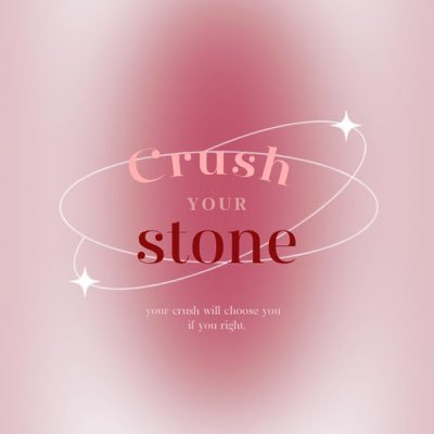 Your crush will choose you if you right; ) Ig : crushyourstone. #reviewyourcrush Contact at Line 24/7 ❣️
