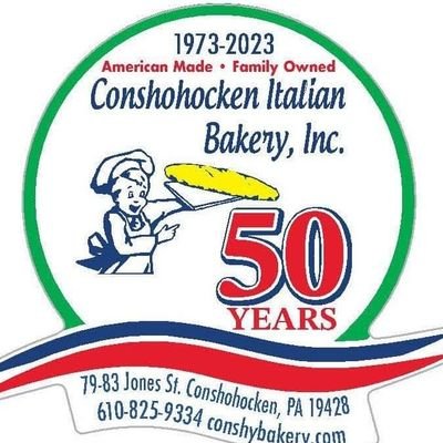 Italian bakery specializing in fresh breads, pastries & #tomatopie. Visit our retail store.
#Conshy #TempleMade🍒
#RingtheBell #FlyEaglesFly
📞610-825-9334