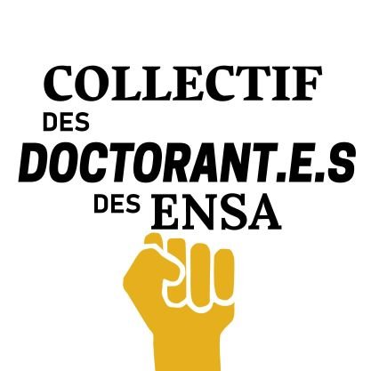 Collectif de doctorant.e.s des Écoles Nationales Supérieures d'Architecture. 
Lettre ouverte : https://t.co/pPLT1ELoLG