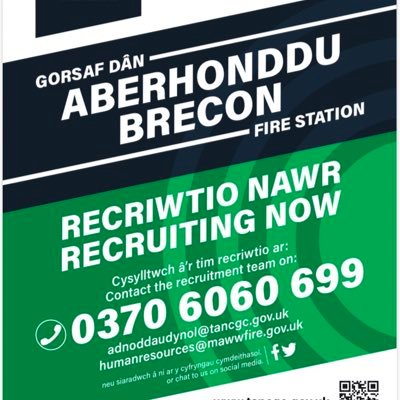 Brecon On Call Fire Station. Gorsaf Dan Aberhonddu. Responding to all types of emergencies. Ar Gael yn barod I ymateb I pob argyfwng.