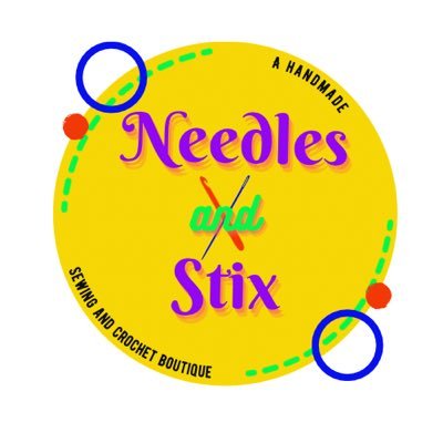 NeedlesandStix's profile picture. A handmade sewing and crochet 🧶 boutique… Fashion bus owner 🚌Crochet foodie 🍰🍪🍩