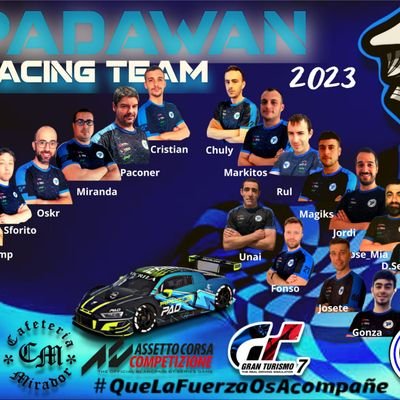 Capitán/Piloto de Padawan Racing Team

CAMPEONES NFS (Fase Liga)
P2Garnata Torpedos( ascn. Rockets)

Twich Pad_Cristian