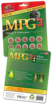 MPG3 is a revolutionary fuel additive pill that heightens the level of octane, reduces emissions, and saves gas in your vehicle.