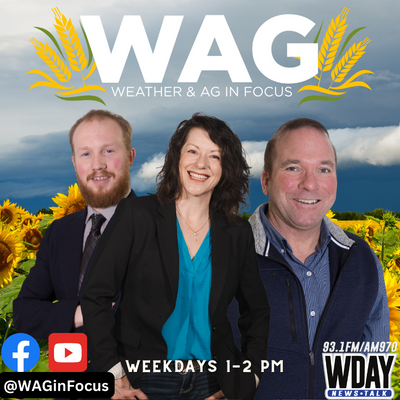 Join Meteorologist Dean Wysocki and Justin Storm, along with Ag Director Bridgette Readel, for an in-depth look at weather and agriculture.

Join the show live