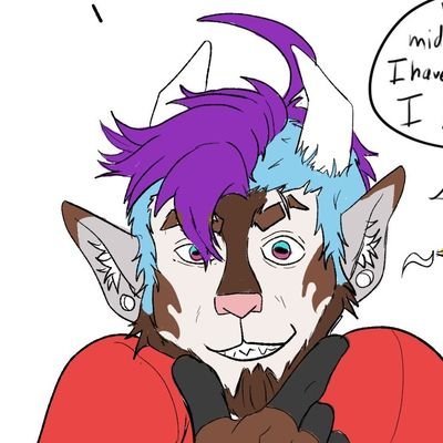 Just a goat  trying to make art that makes me happy, no minors! 🔞 I draw NSFW warning, furry and multifandom! 25 y/o he/they (love making art friends)