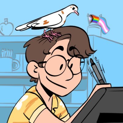 (They/he) 🏳️‍⚧️♠️🏳️‍🌈/ Story Artist (nick, netflix, dreamworks, WB) / bird enthusiast / read my queer comedy web series @ https://t.co/I5znstpOKk