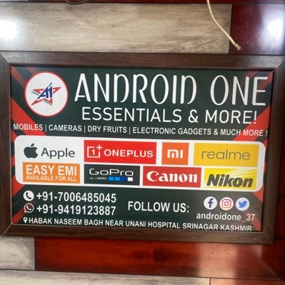 salmaan_wani37's profile picture. OWNER AT ANDROID ONE 🍁MOBILES,DSLR CAMERAS,ELECTRONIC GADGETS & MUCH MORE 💥WHOLESALE CUM RETAIL 💥 💰EVERYTHING UNBEATEN PRICES🔥 👉MAIN CHOWK HABAK SRINAGAR
