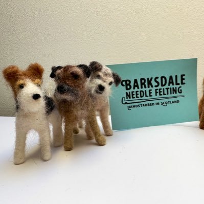 Tiny needle felted dogs with attitude - a bit quirky and made under the direction of BT Roky CEO of @rokandwag  Apologies, no commissions at present.