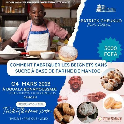 Nous travaillons dans la confection et la vente des produits pâtisserie made in Cameroun avec objectif de mettre en avant l'usage des farines locales.
