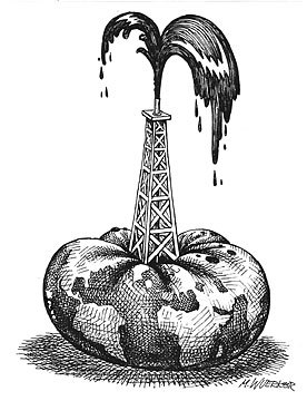 Peak oil: point in time when the max rate of global oil extraction is reached, after which the rate of production enters terminal decline. Then we're screwed !