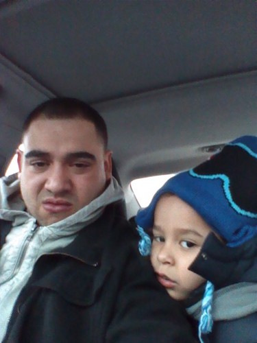Me n my lil man on top of the world !