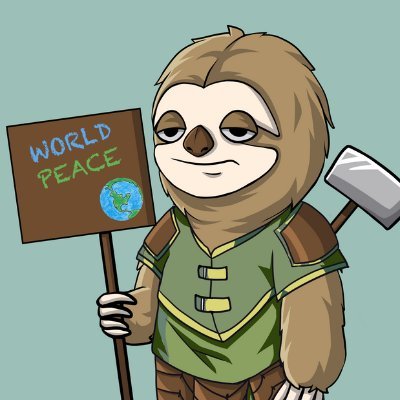 Sloth Warrior NFTs on the Ethereum blockchain!
Warriors NFT Discord: https://t.co/nMofShSAxx
Warriors NFT metaverse: @BearWarriorsNFT