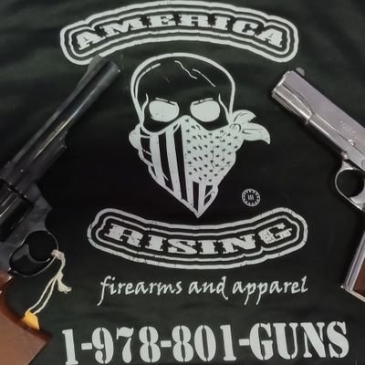 America Rising
Firearms & apparel
Pre-ban AR's, Glocks and much more. 
America Rising
7 Central St baldwinville Massachusetts
1-978-801-GUNS
https://t.co/nuIH6pp9yC