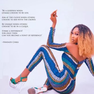 Nwendy_Chris's profile picture. Yaasss! That feeling when u discover purpose🎀

MD, Genius Modelling Agency and The Pageant Blueprint.