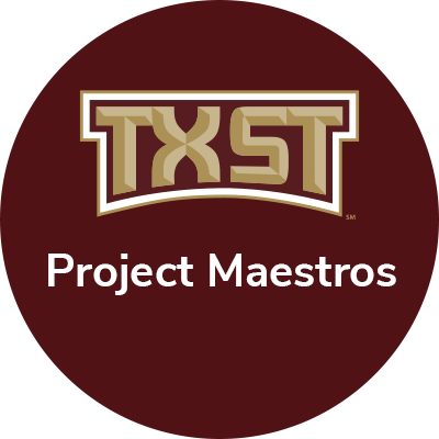Project Maestros serves transfer students and pre-service teachers through degree navigation and professional development at @txst. We can't wait to meet you!