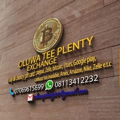 Oluwaplenty_'s profile picture. @Ølūwæplēnty Exchange✍️💰
I'm buying all country Gift card💳💷 @ affordable price with payment asap💰
Paypal mail available🔖
Cash app tag available......OOUITE