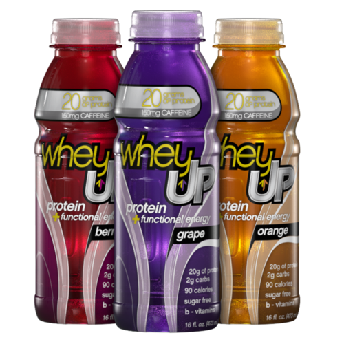 WheyUP is the first of it's kind to combine 20g of whey protein with an energy formula consisting of caffeine and B vitamins.  Gain lean muscle or lose weight.